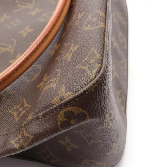 LOUIS VUITTON Looping GM Shoulder Bag M51145 Monogram canvas Brown Used Women LV - Picture 4 of 11